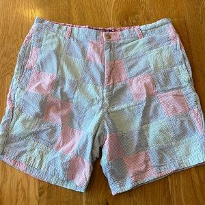 Men’s madras multi color shorts
